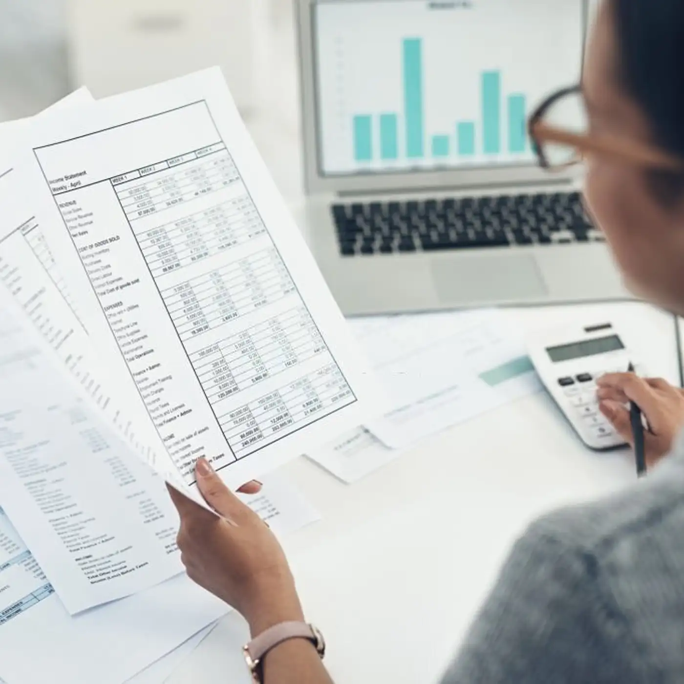 Planning session over financial projections
