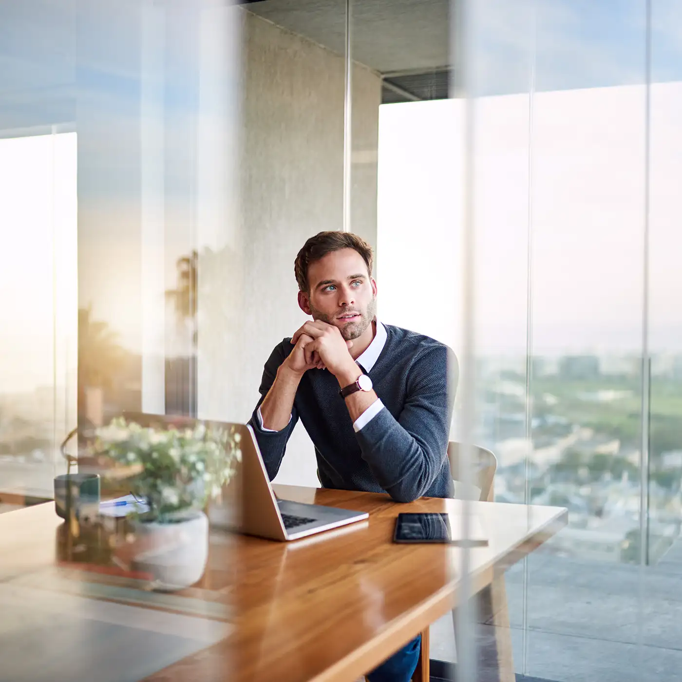 CPA meeting with a small business client